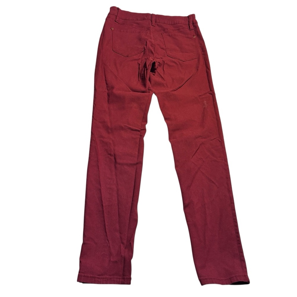 YMI Jeans Medium Burgundy Skinny High Rise Rayon Nylon Spandex Stretch 5-Pocket - Picture 7 of 14